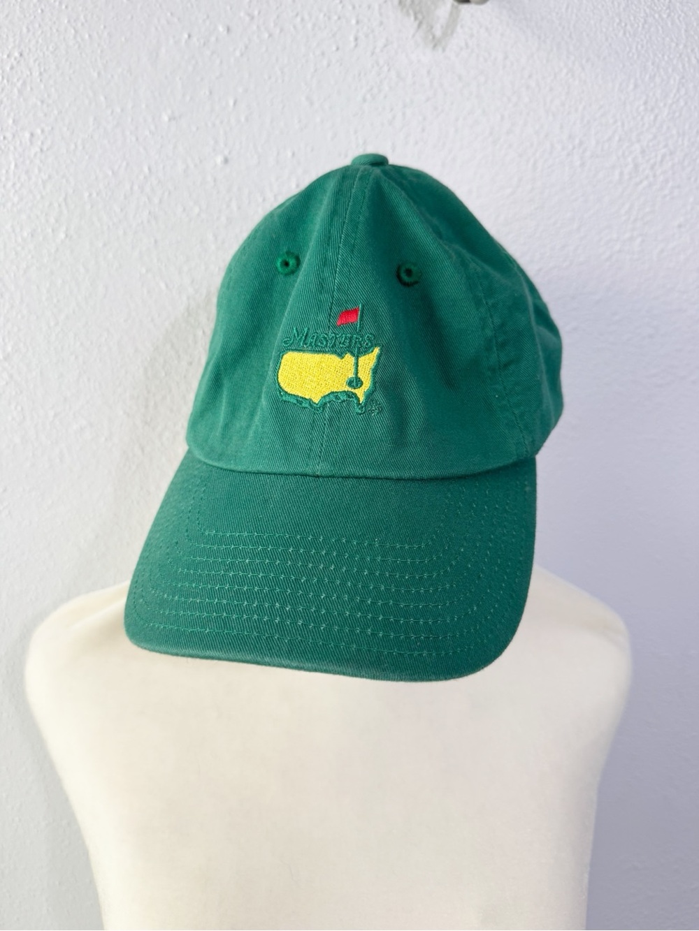 Masters Green Kids Hat with Yellow Embroidered Badge